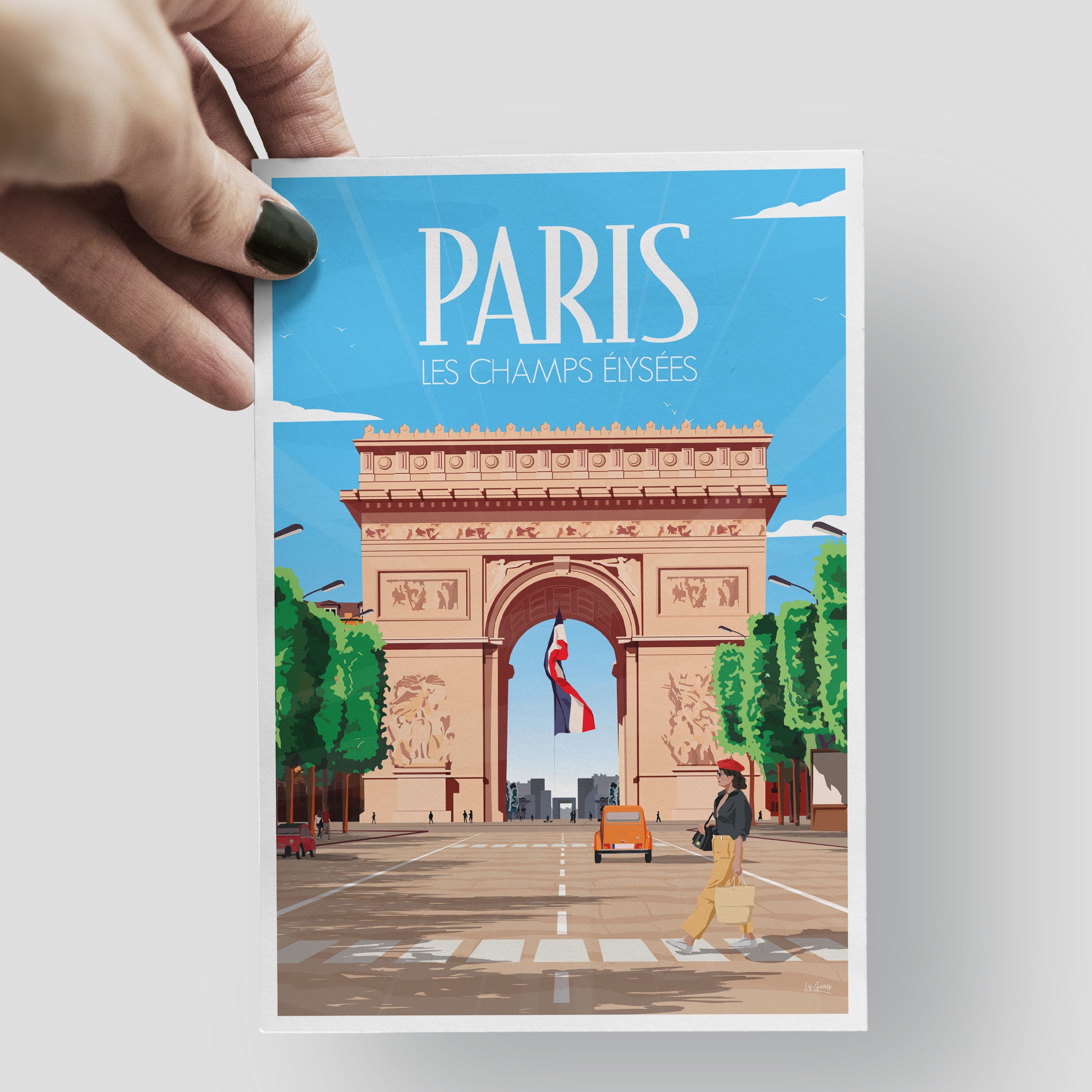 9 Cartes Postales De Paris - Tour Eiffel, Sacré-Cœur, Louvre... - Format 148x105 Mm - Impression Qualité Photo Allemagne