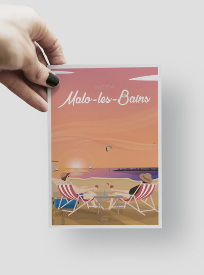 Carte Postale Malo Les Bains - Un été à Malo
