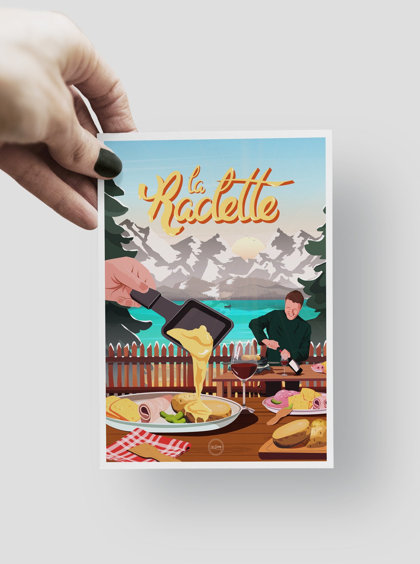 Carte Postale La Raclette