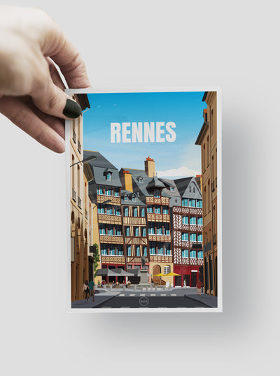 Carte Postale Rennes