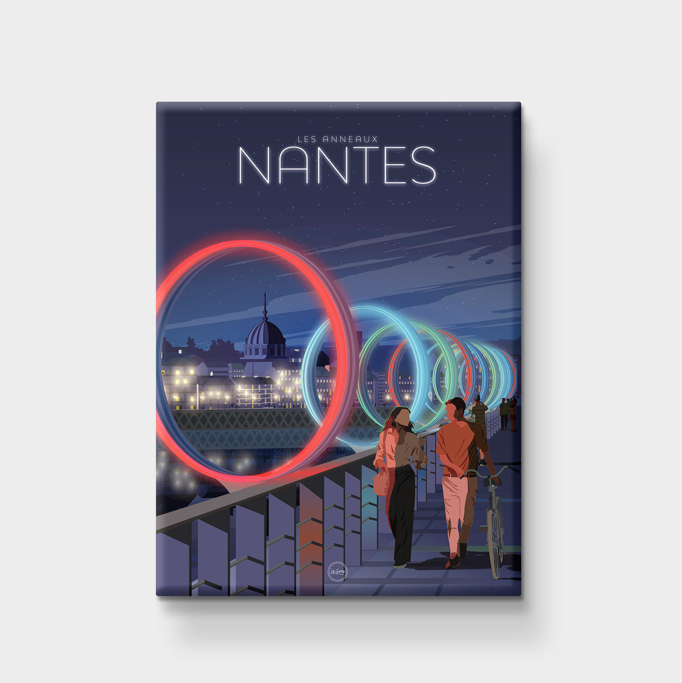 Carte Postale Nantes - De Nuit