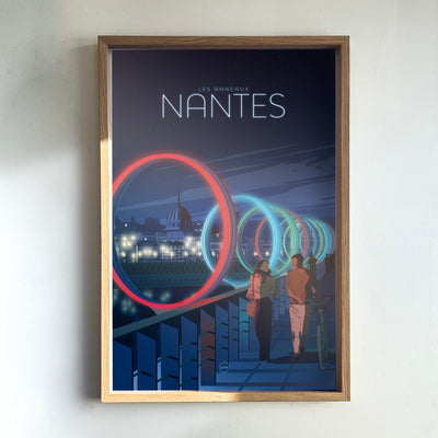 AFFICHE NANTES - DE NUIT