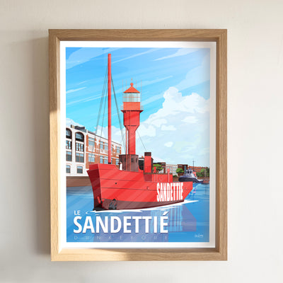 AFFICHE DUNKERQUE - LE SANDETTIÉ