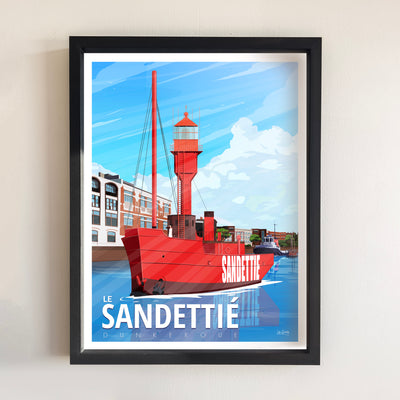 AFFICHE DUNKERQUE - LE SANDETTIÉ