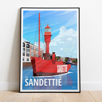 AFFICHE DUNKERQUE - LE SANDETTIÉ