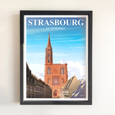 AFFICHE STRASBOURG - LA CATHÉDRALE