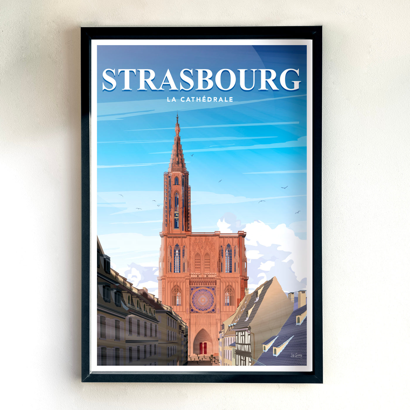 AFFICHE STRASBOURG - LA CATHÉDRALE