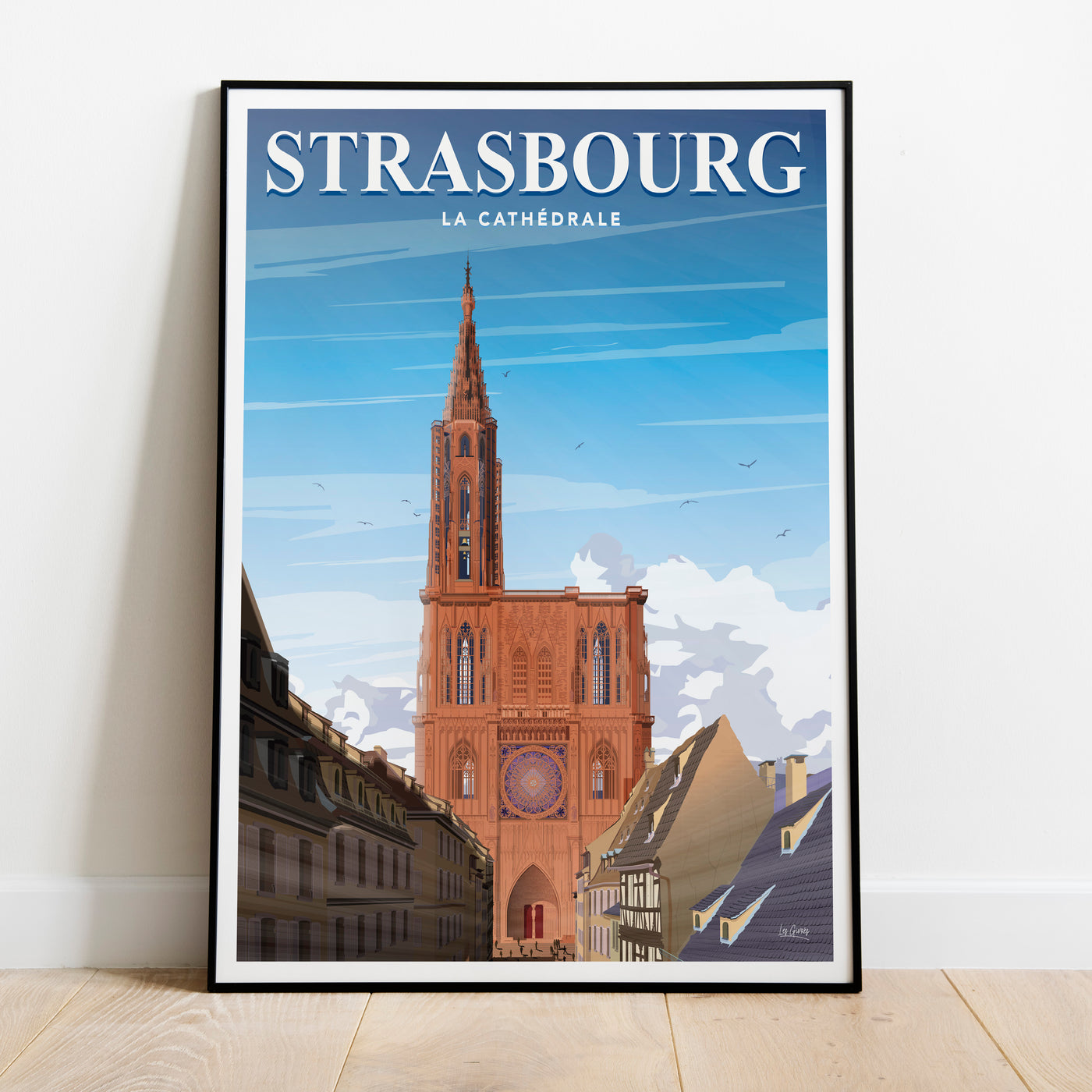 AFFICHE STRASBOURG - LA CATHÉDRALE