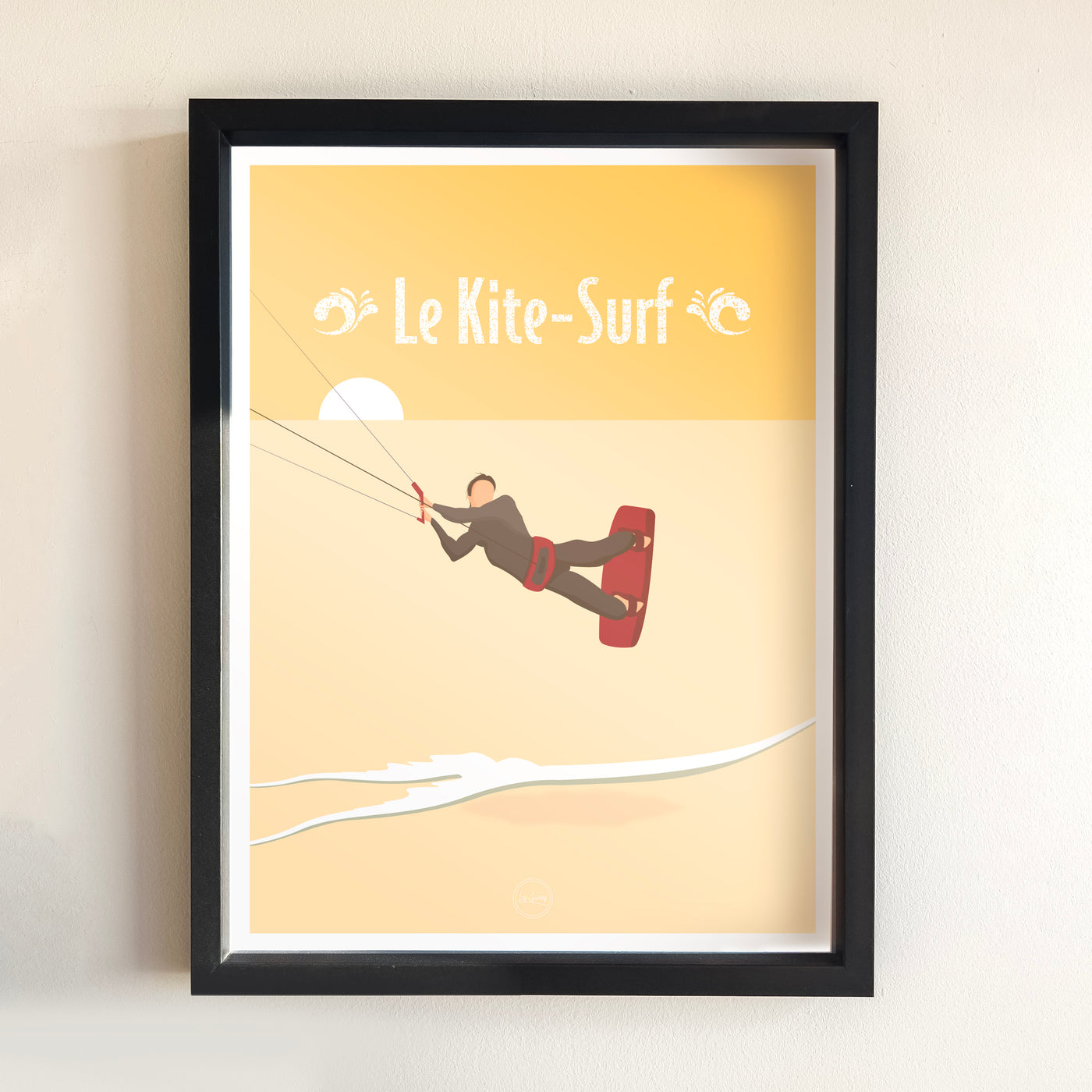 AFFICHE LE KITE-SURF