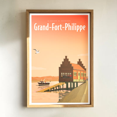 AFFICHE GRAND-FORT-PHILIPPE - LA MAISON DU SAUVETAGE