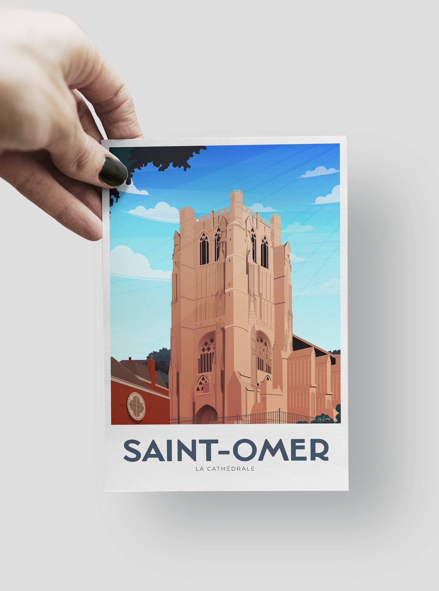 Carte Postale Saint-Omer - La Cathédrale