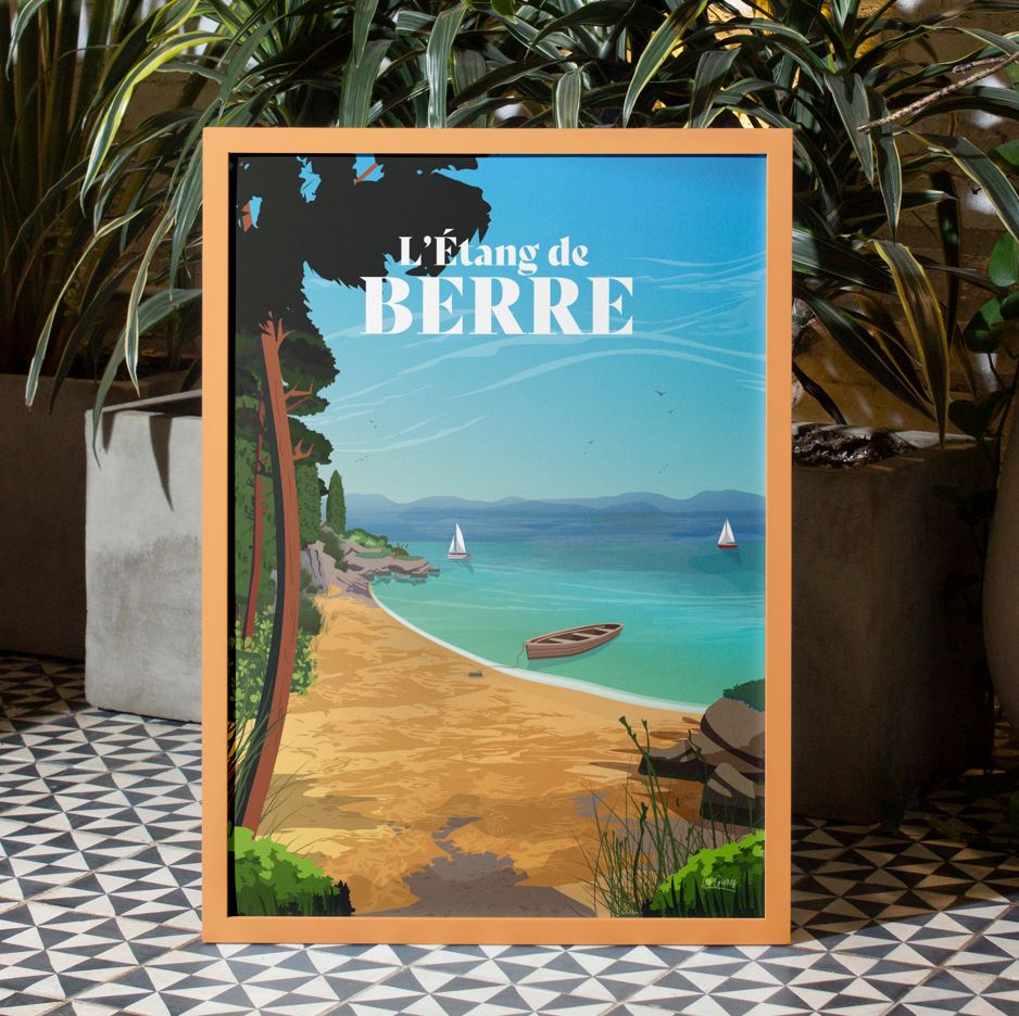 AFFICHE L'ETANG DE BERRE