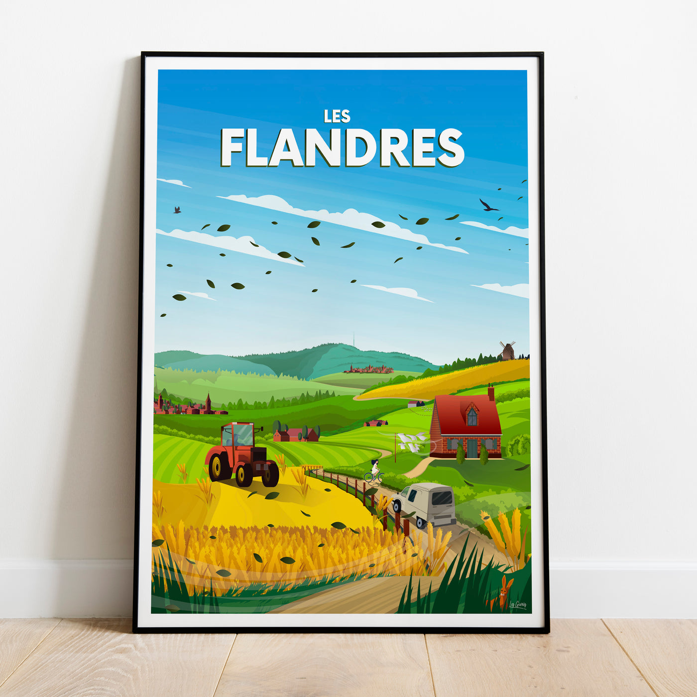 AFFICHE LES FLANDRES - VERSION BLEUE