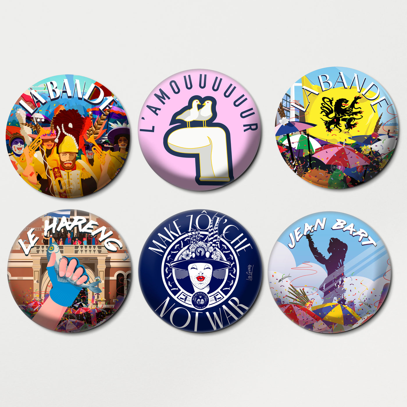 Badges Carnaval de Dunkerque