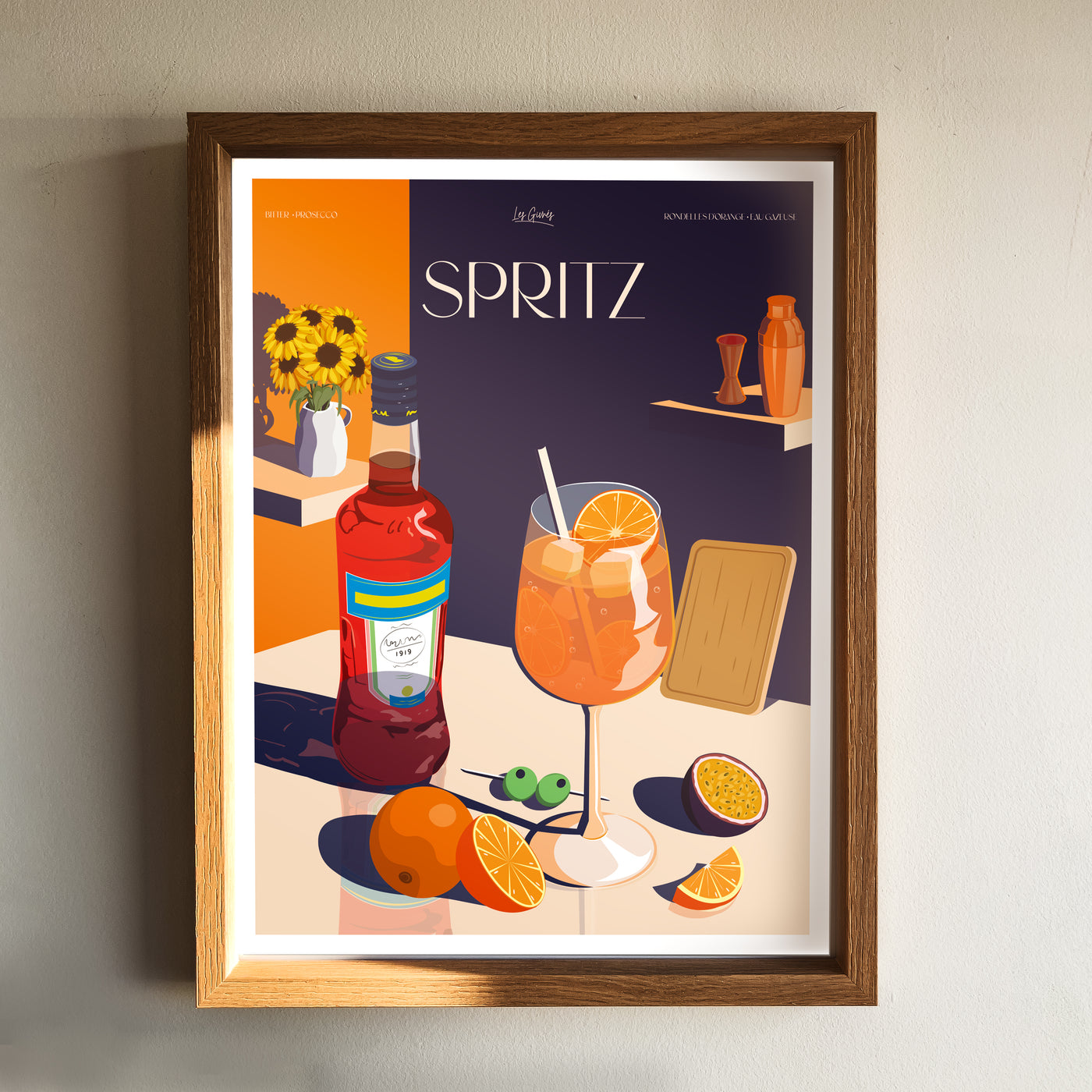 Affiche Le Spritz - Recette de Cocktails