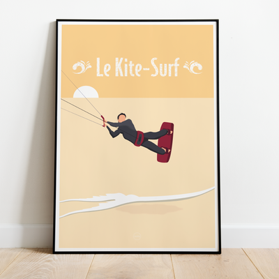 AFFICHE LE KITE-SURF