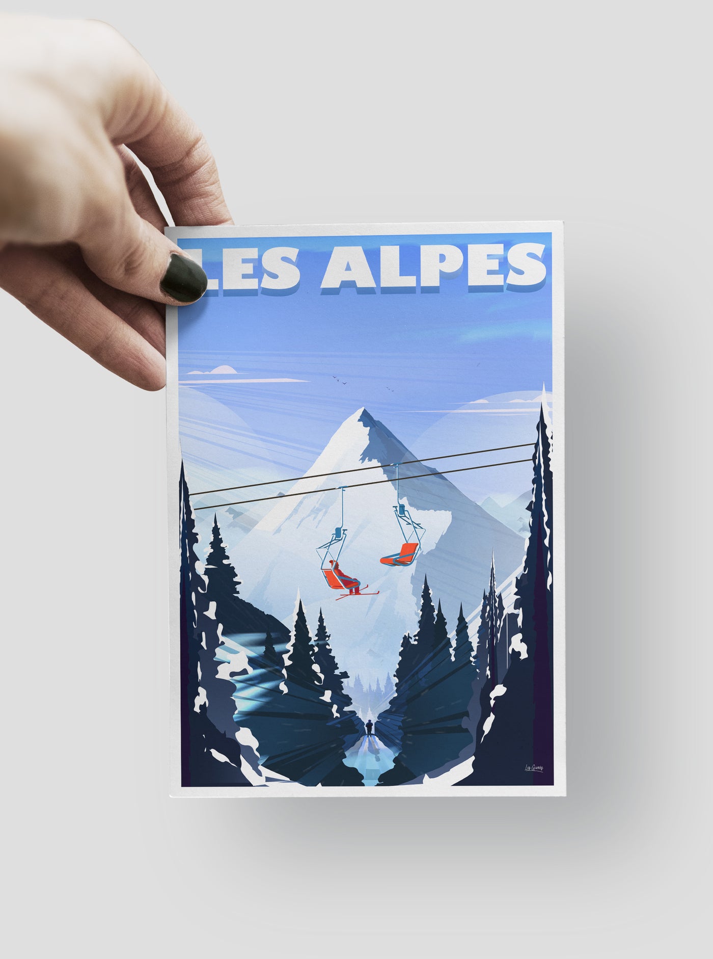 Carte Postale Les Alpes