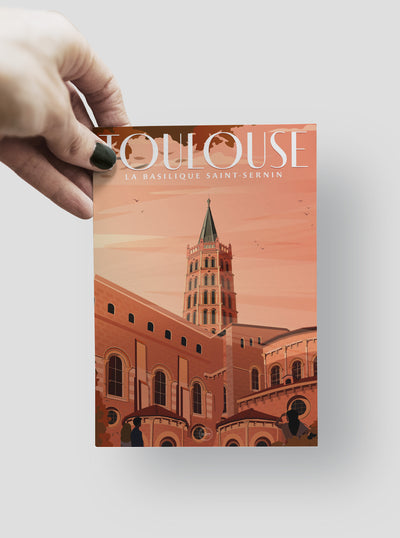 Carte Postale Toulouse - La Basilique Saint-Sernin