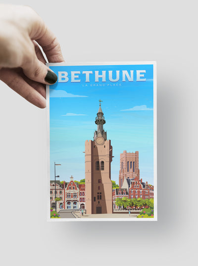 Carte Postale Béthune - La Grand'Place