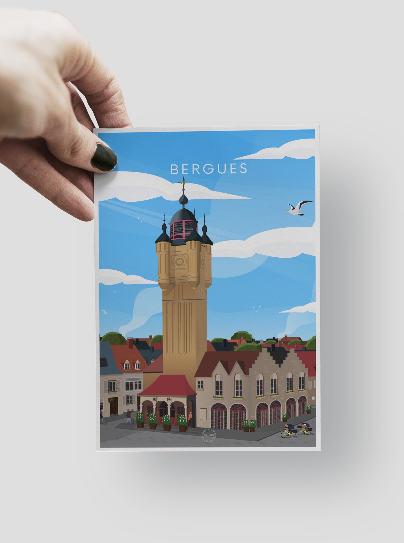 Carte Postale Bergues - Le Centre Ville