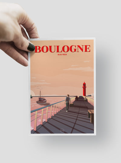 Carte Postale Boulogne-sur-Mer - La Jetée