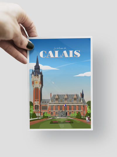 Carte Postale Calais - La Mairie