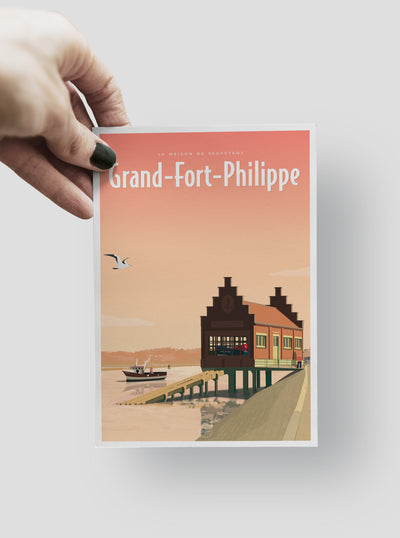 Carte Postale Grand-Fort-Philippe - La Maison du Sauvetage