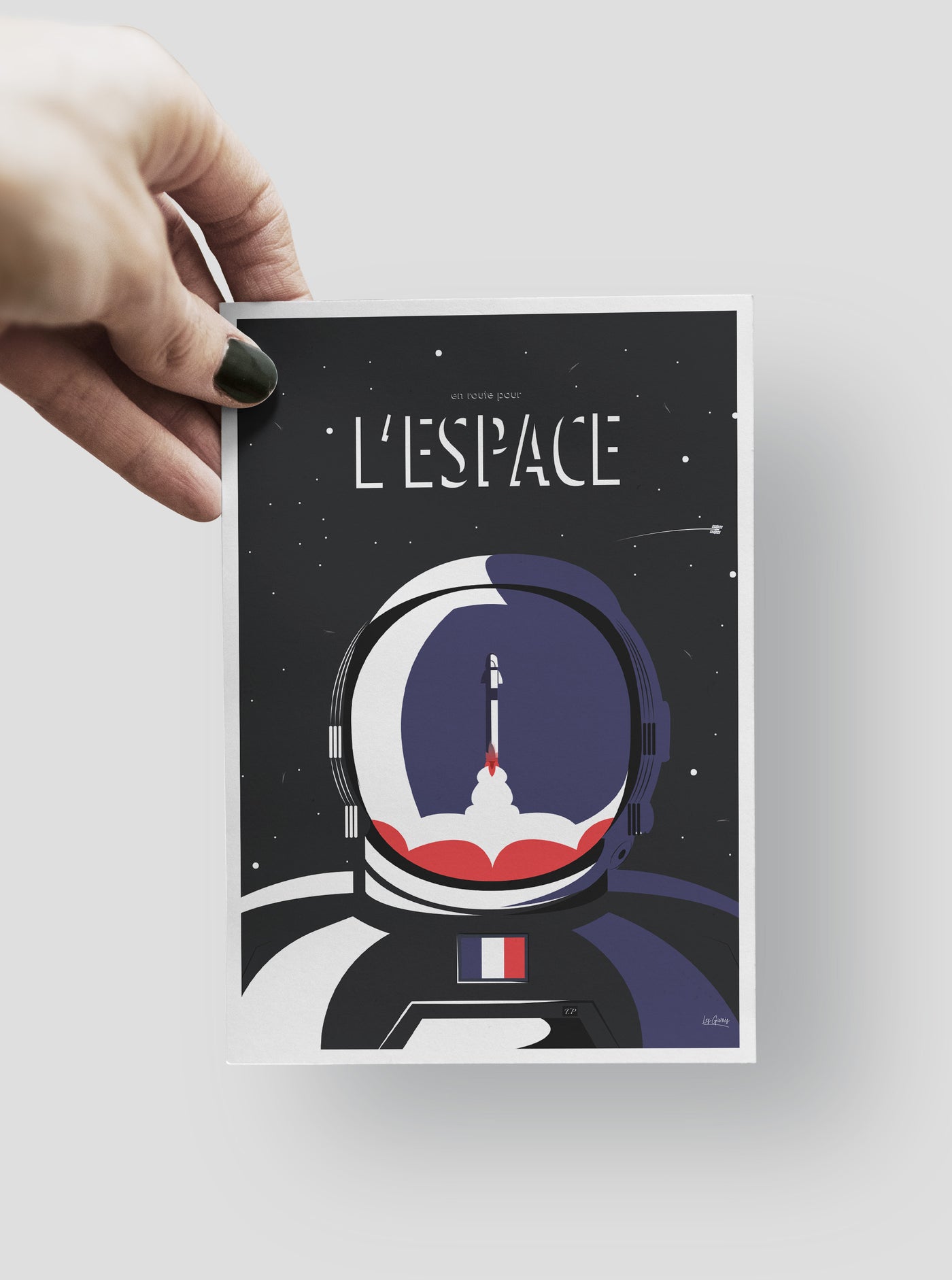 Carte Postale En Route Pour l'Espace