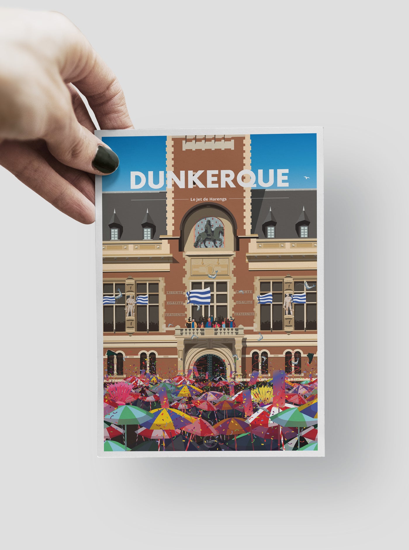 Carte Postale Dunkerque - Le Jet de Harengs