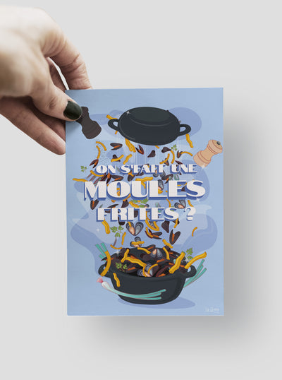 Carte Postale Les Moules-Frites