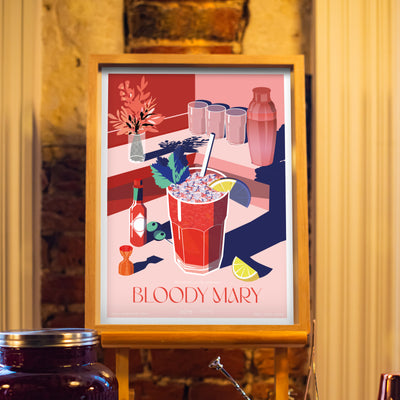 AFFICHE COCKTAIL - BLOODY MARY
