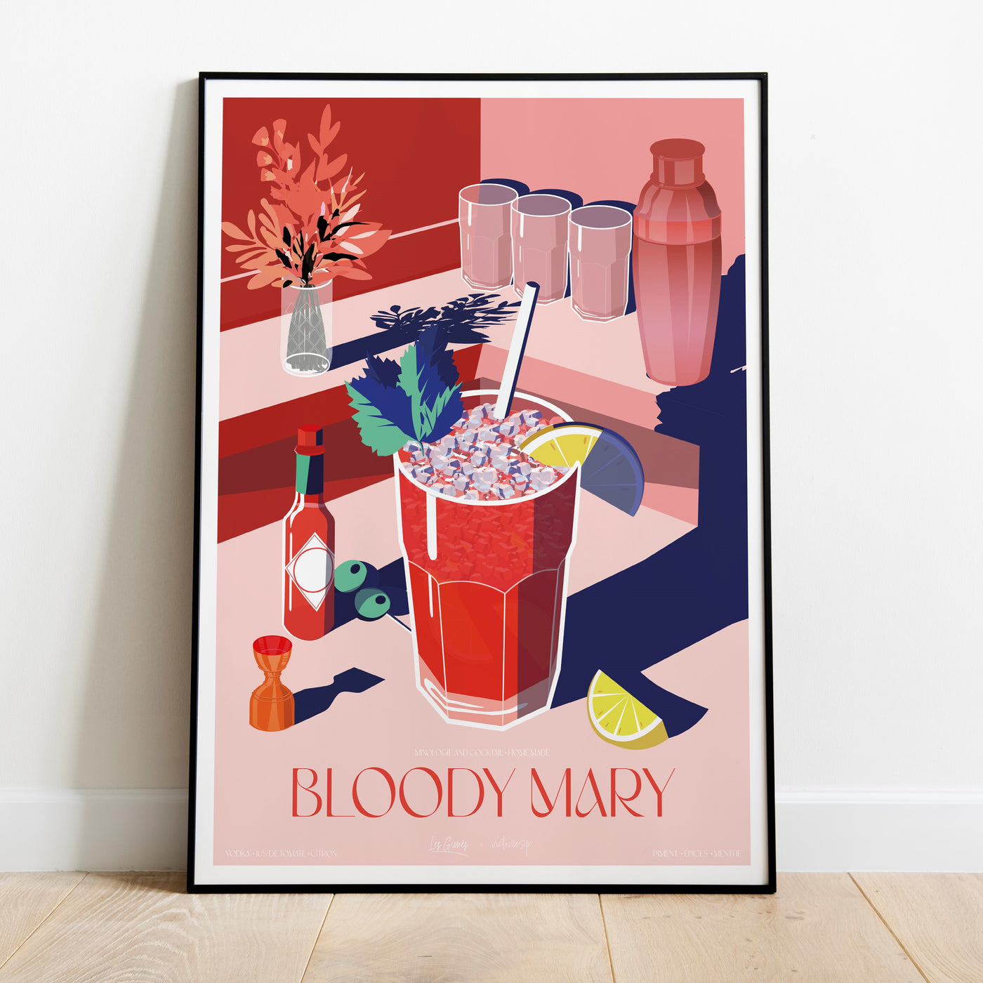 AFFICHE COCKTAIL - BLOODY MARY