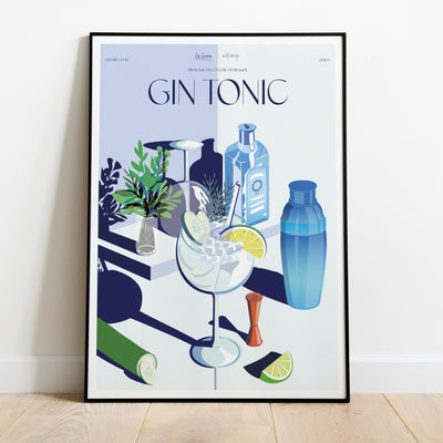 AFFICHE COCKTAIL - GIN TONIC